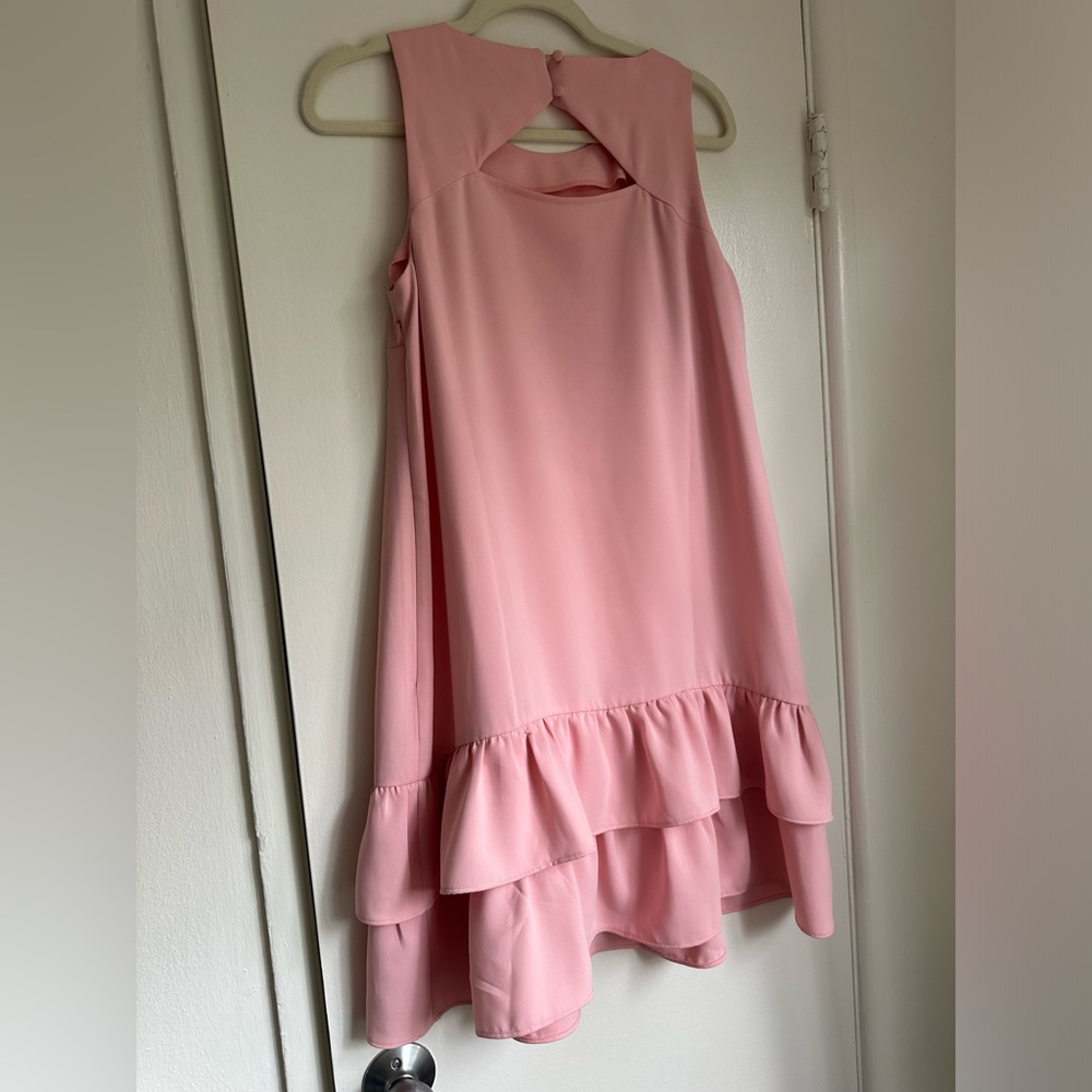 LOFT Ruffle Hem Dress Size 8 NWT - Picture 3 of 8